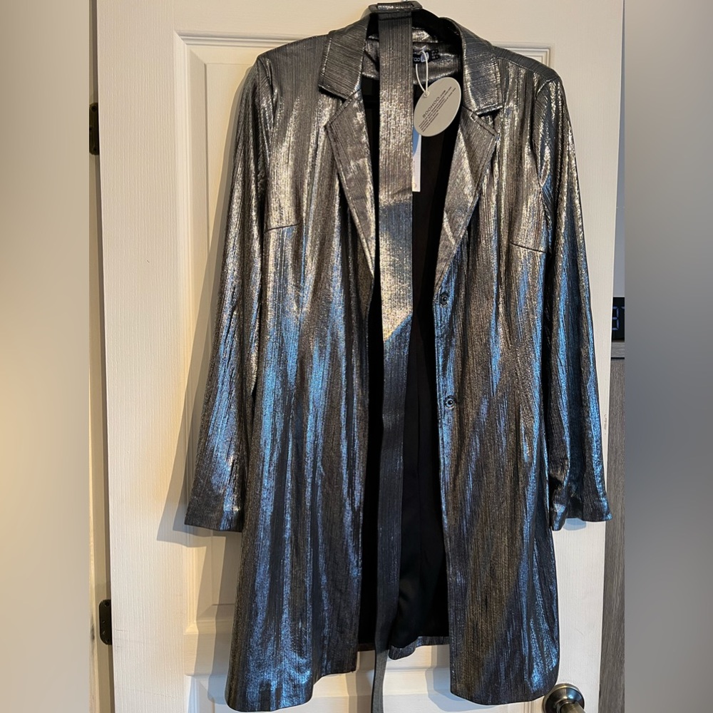 Boohoo Metallic Blazer Dress . Size 10.